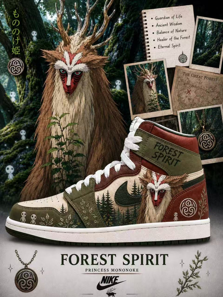 Forest Spirit V.1 Custom High-Top Sneakers