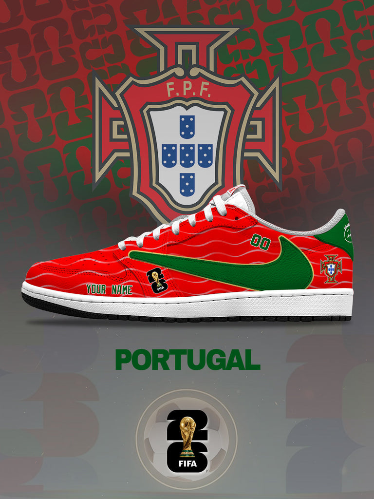World Cup 2026 Portugal V.1 Custom TS Low Sneakers