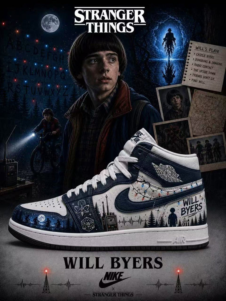 Will Byers V.2 Custom High-Top Sneakers