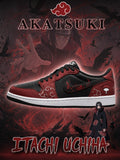 Akatsuki Itachi Uchiha V.4 Custom Low-Top Court Sneakers