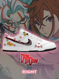 Okarun and Momo V.1 Custom Court-Low Sneakers