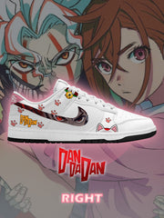 Okarun and Momo V.1 Custom Court-Low Sneakers