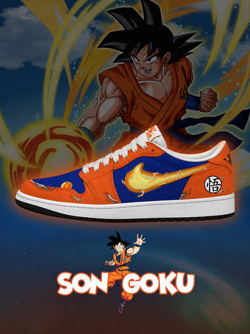 Son Goku V.3 Custom Low-Top Court Sneakers