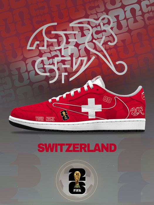 World Cup 2026 Switzerland V.1 Custom TS Low Sneakers