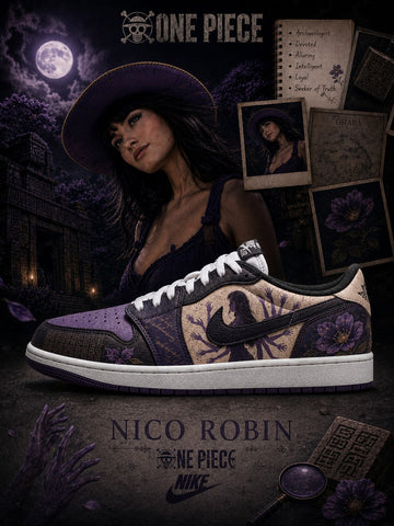 Nico Robin V.1 Custom Low-Top Court Sneakers