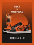 Portgas D Ace V.2 Custom Low-Top Court Sneakers