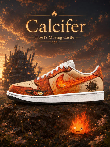Calcifer V.1 Custom Low-Top Court Sneakers