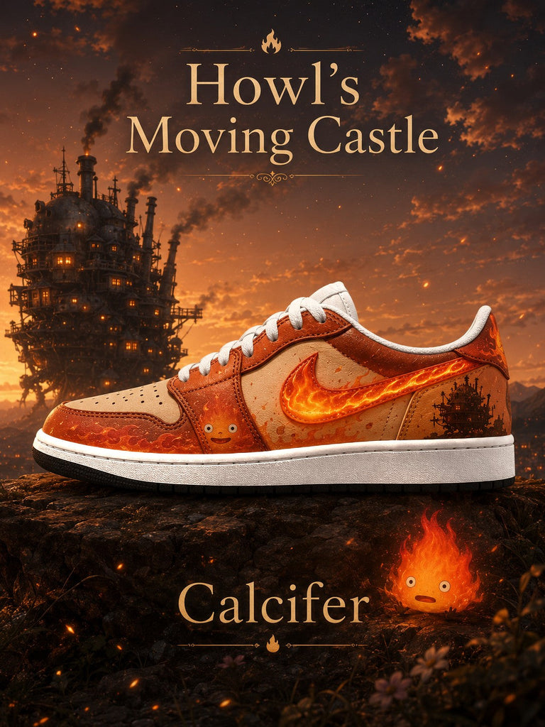 Calcifer V.2 Custom Low-Top Court Sneakers