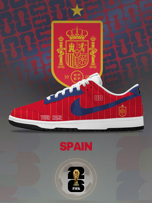 World Cup 2026 Spain V.1 Custom SB-Style Sneakers