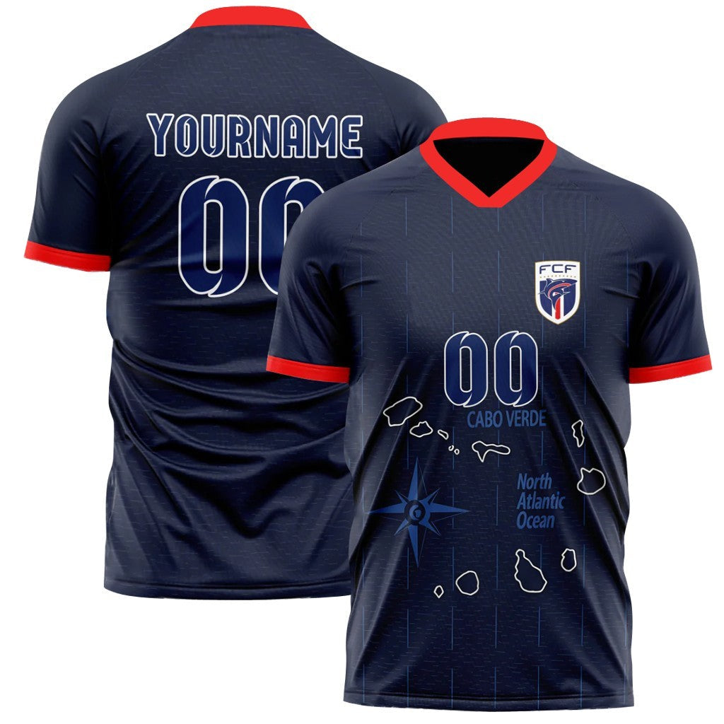 Custom Cape Verde Style 2026 Soccer Jersey