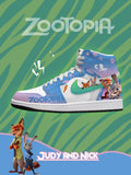 Judy Hopps Nick Wilde V.1 Custom High-Top Sneakers