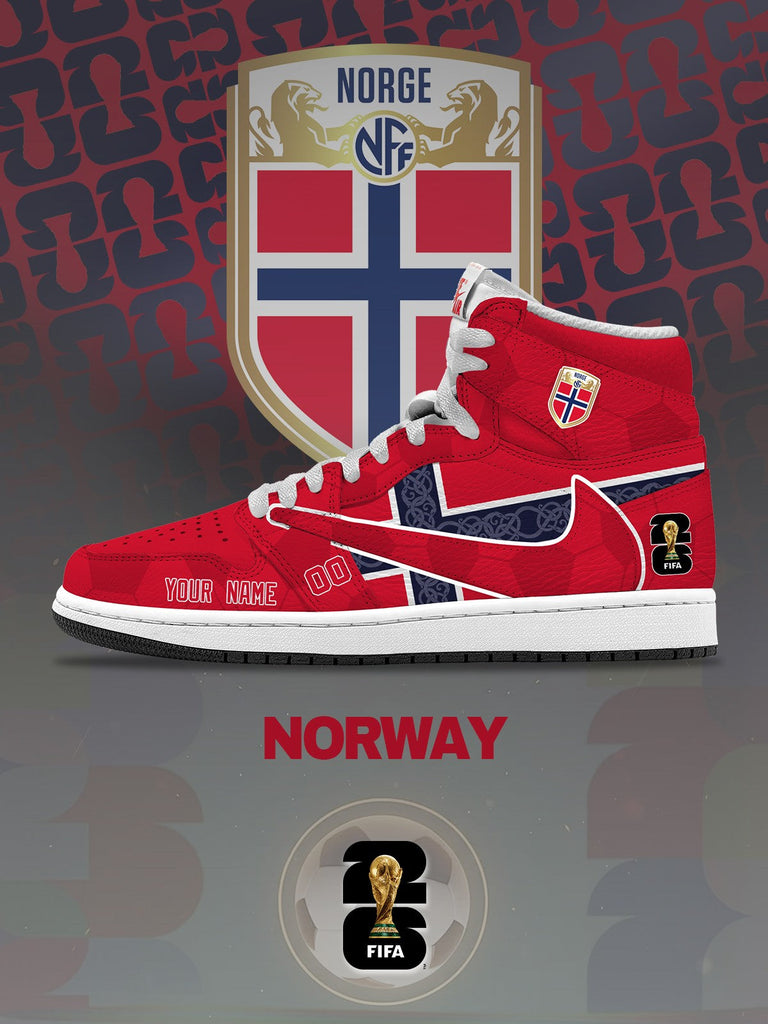 World Cup 2026 Norway V.1 Custom TS High Sneakers