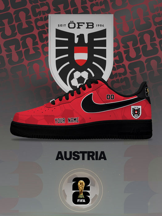 World Cup 2026 Austria V.1 Custom Air-Style Sneakers