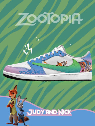 Judy Hopps Nick Wilde V.1 Custom TS Low Sneakers