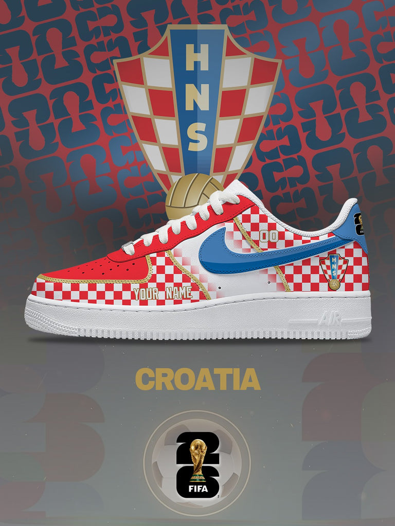 World Cup 2026 Croatia V.1 Custom Air-Style Sneakers