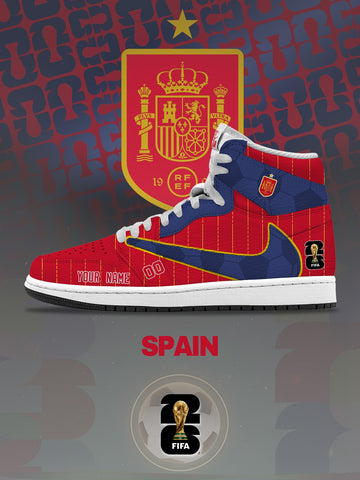 World Cup 2026 Spain V.1 Custom TS High Sneakers