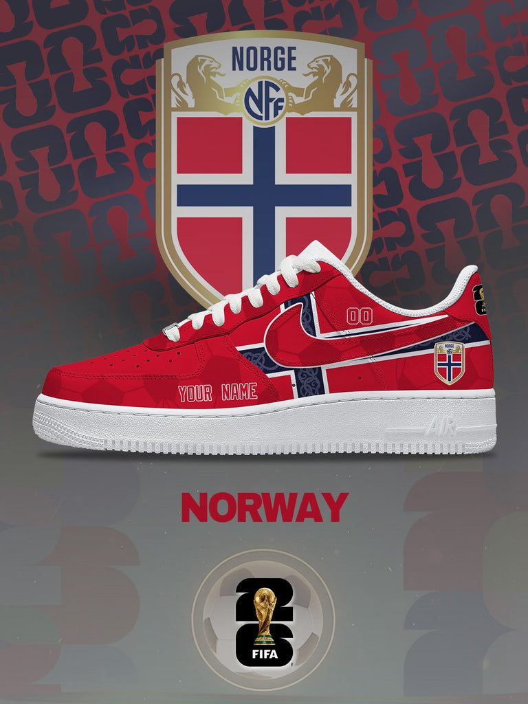 World Cup 2026 Norway V.1 Custom Air-Style Sneakers