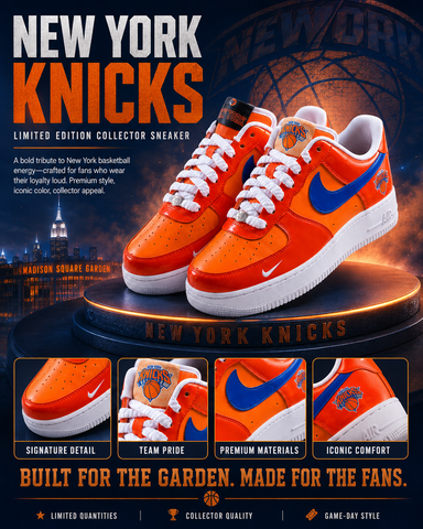 Special🏆New York Knicks🏆 Custom AF Sneakers