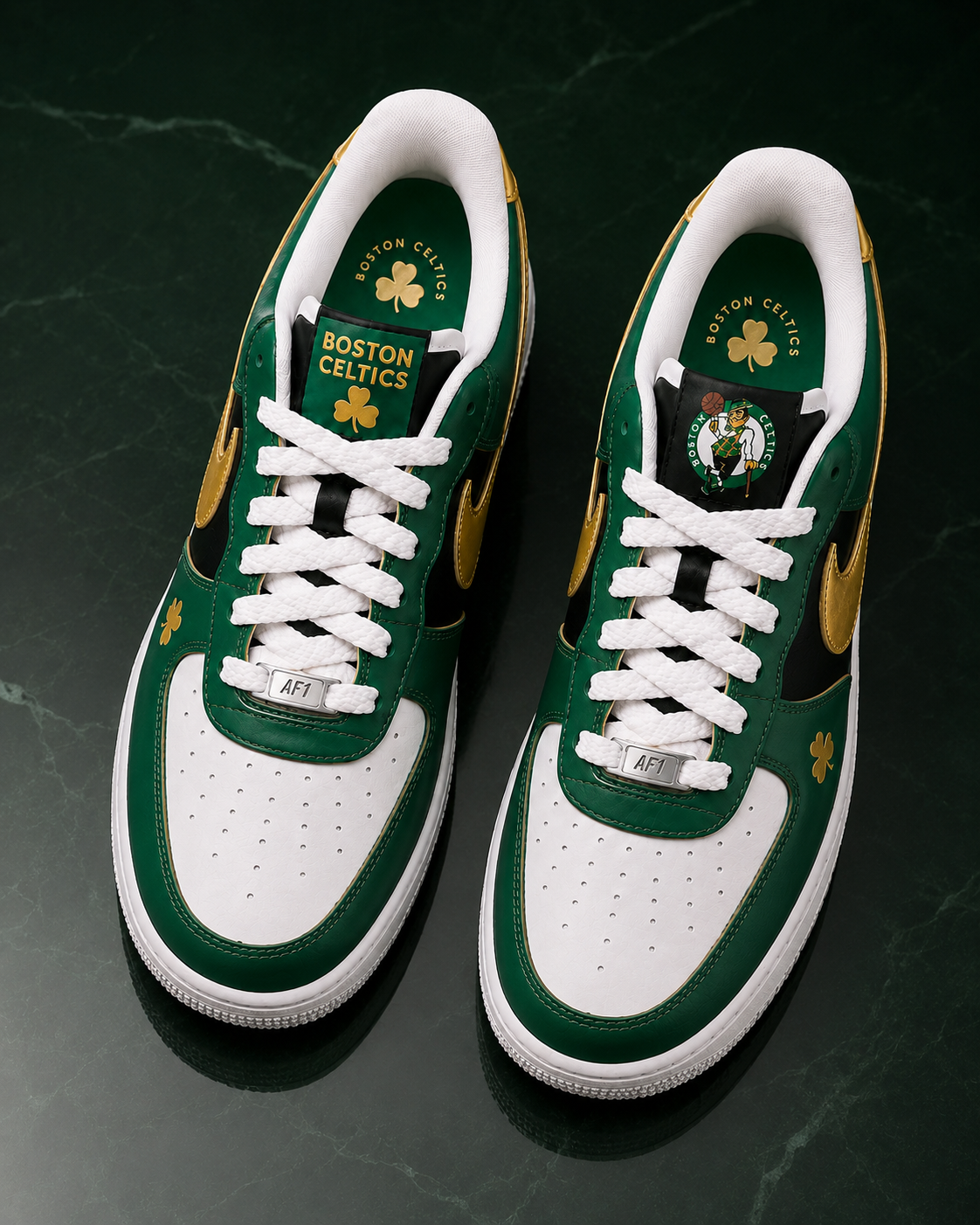 Boston Celtics  Custom Air-Style Sneakers