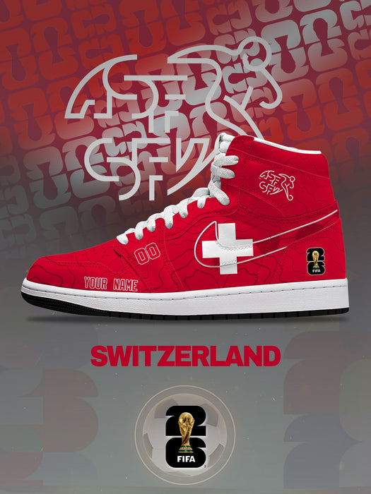 World Cup 2026 Switzerland V.1 Custom High-Top Sneakers