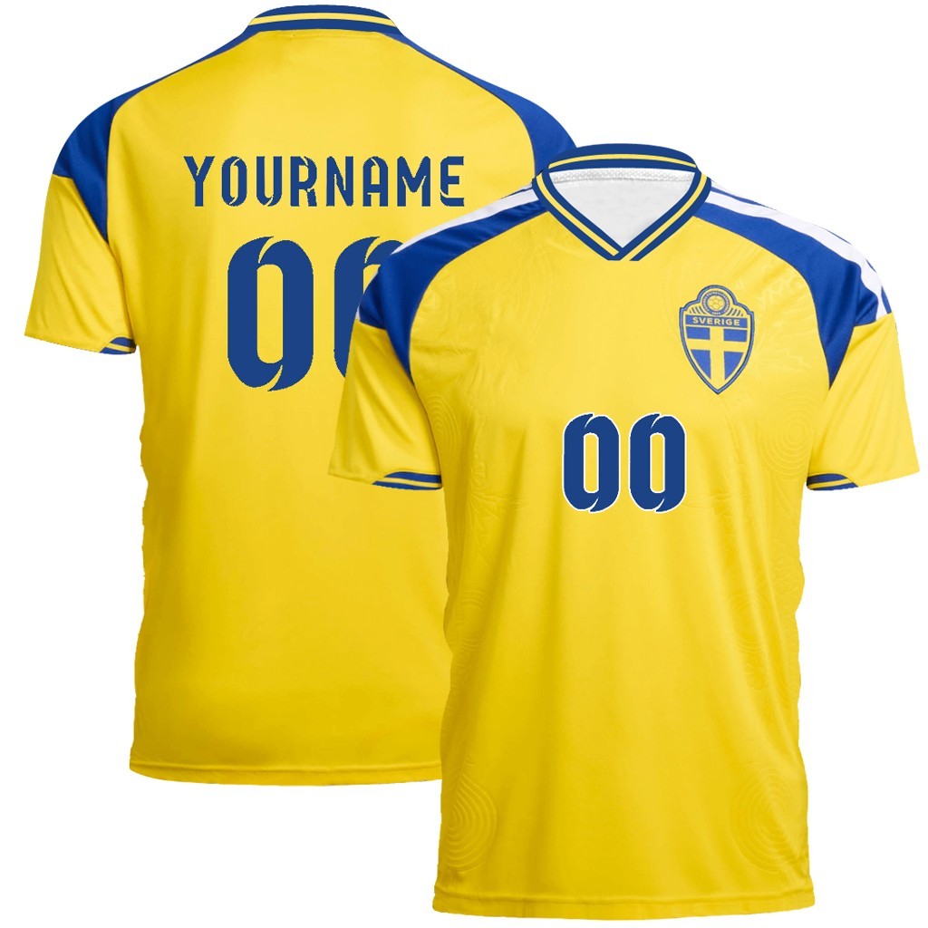 Custom Sweden Style 2026 Soccer Jersey