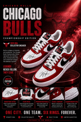 Special🏆 Chicago Bulls🏆 Custom AF Sneakers