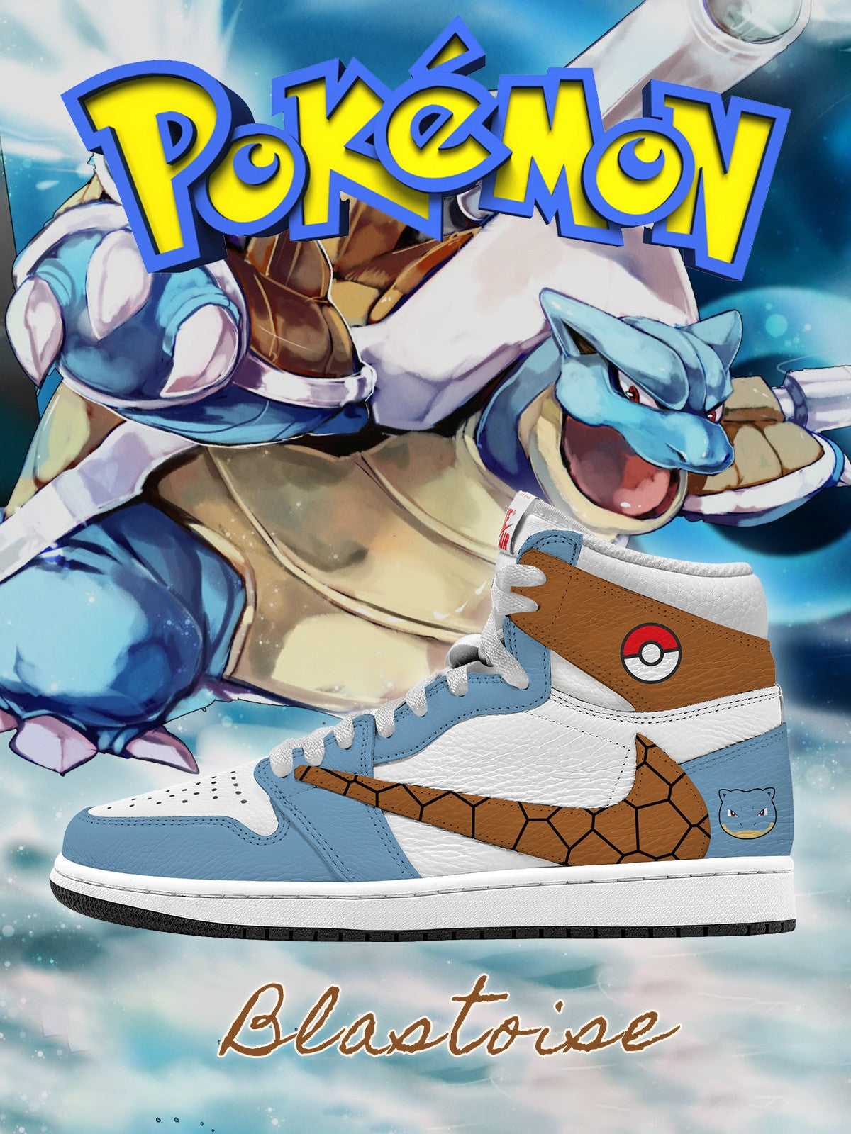 Blastoise V.1 Custom TS High Sneakers