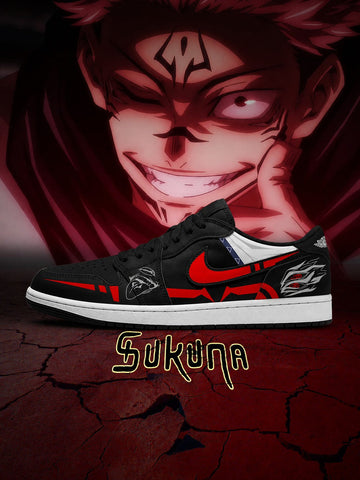 Ryomen Sukuna V.5 Custom Low-Top Court Sneakers