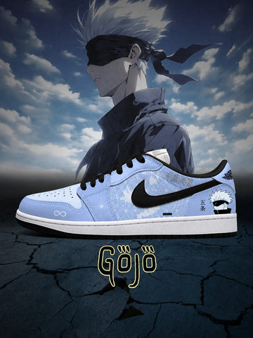 Satoru Gojo V.10 Custom Low-Top Court Sneakers