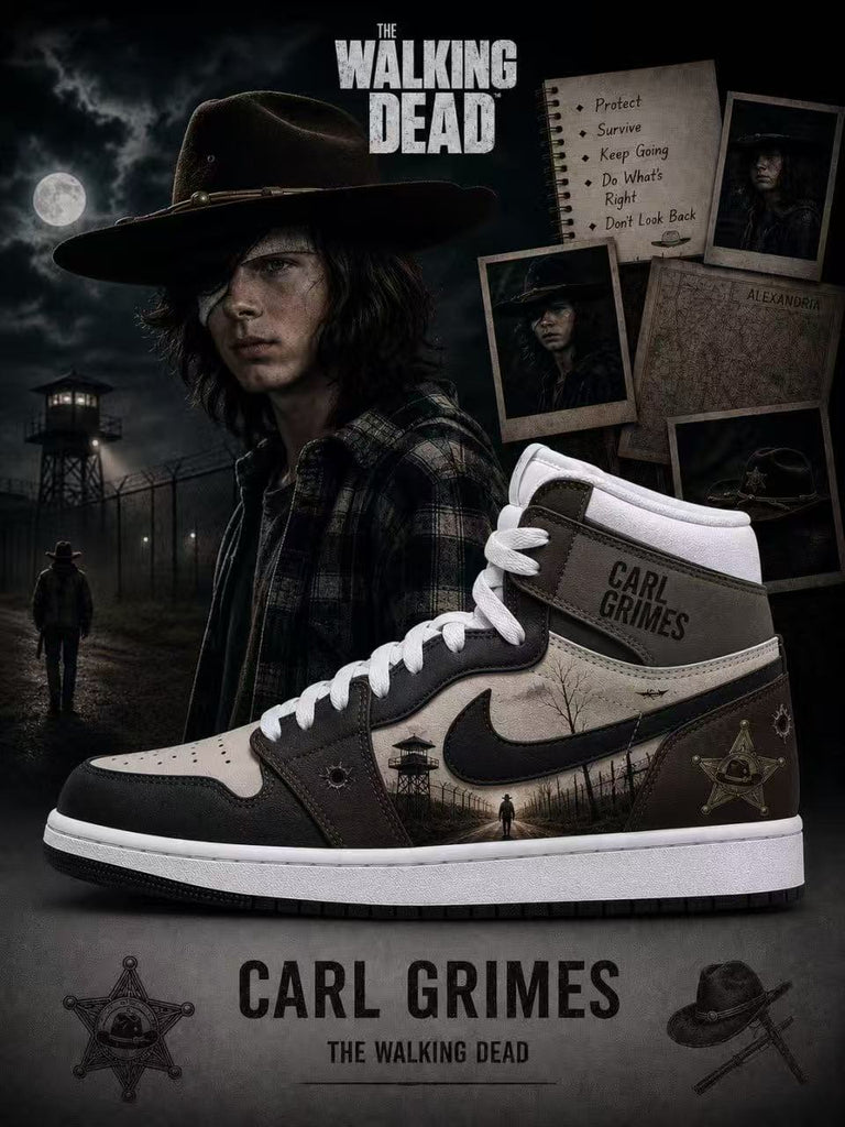 Carl Grimes V.1 Custom High-Top Sneakers