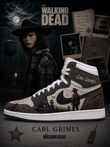 Carl Grimes V.2 Custom High-Top Sneakers