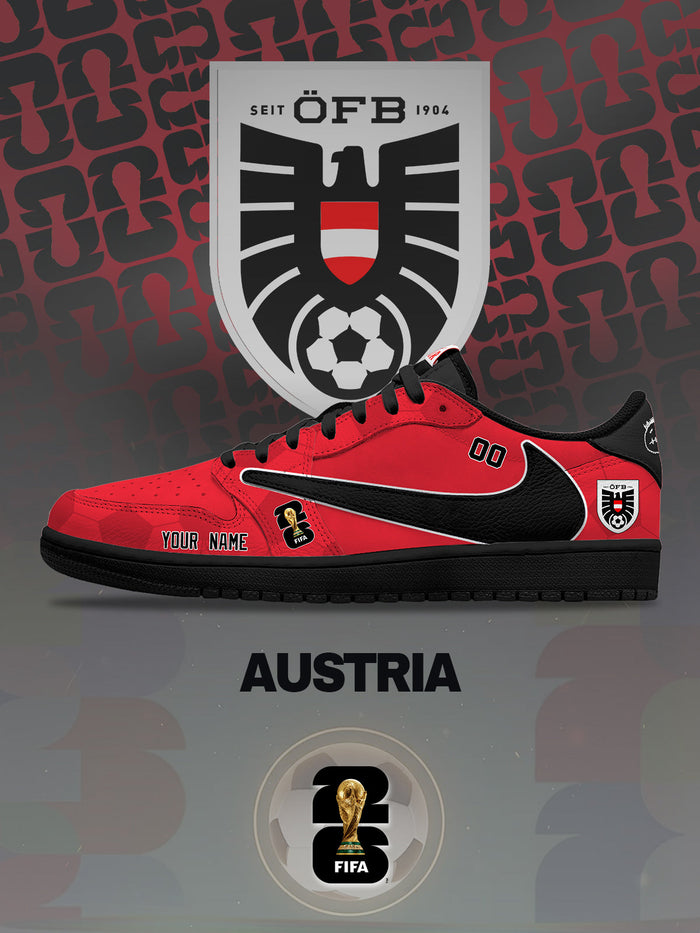 World Cup 2026 Austria V.1 Custom TS Low Sneakers