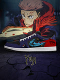 Yuji Itadori V.3 Custom Low-Top Court Sneakers