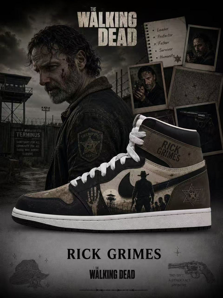 Rick Grimes V.1 Custom High-Top Sneakers