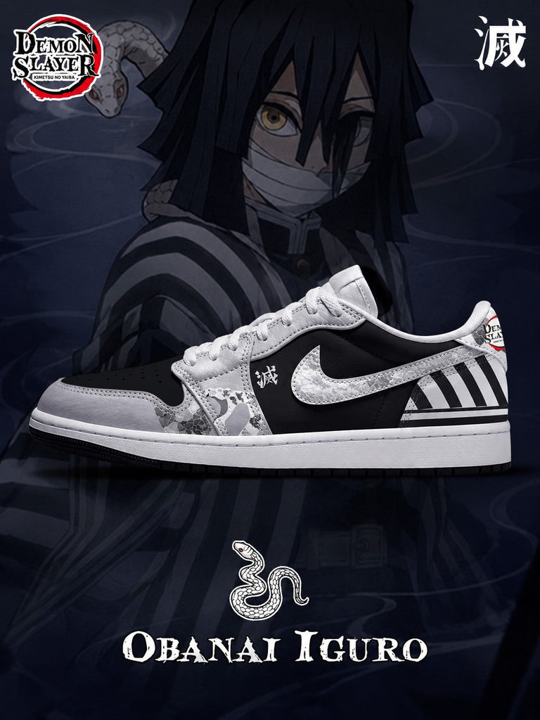 Obanai Iguro V.1 Custom Low-Top Court Sneakers