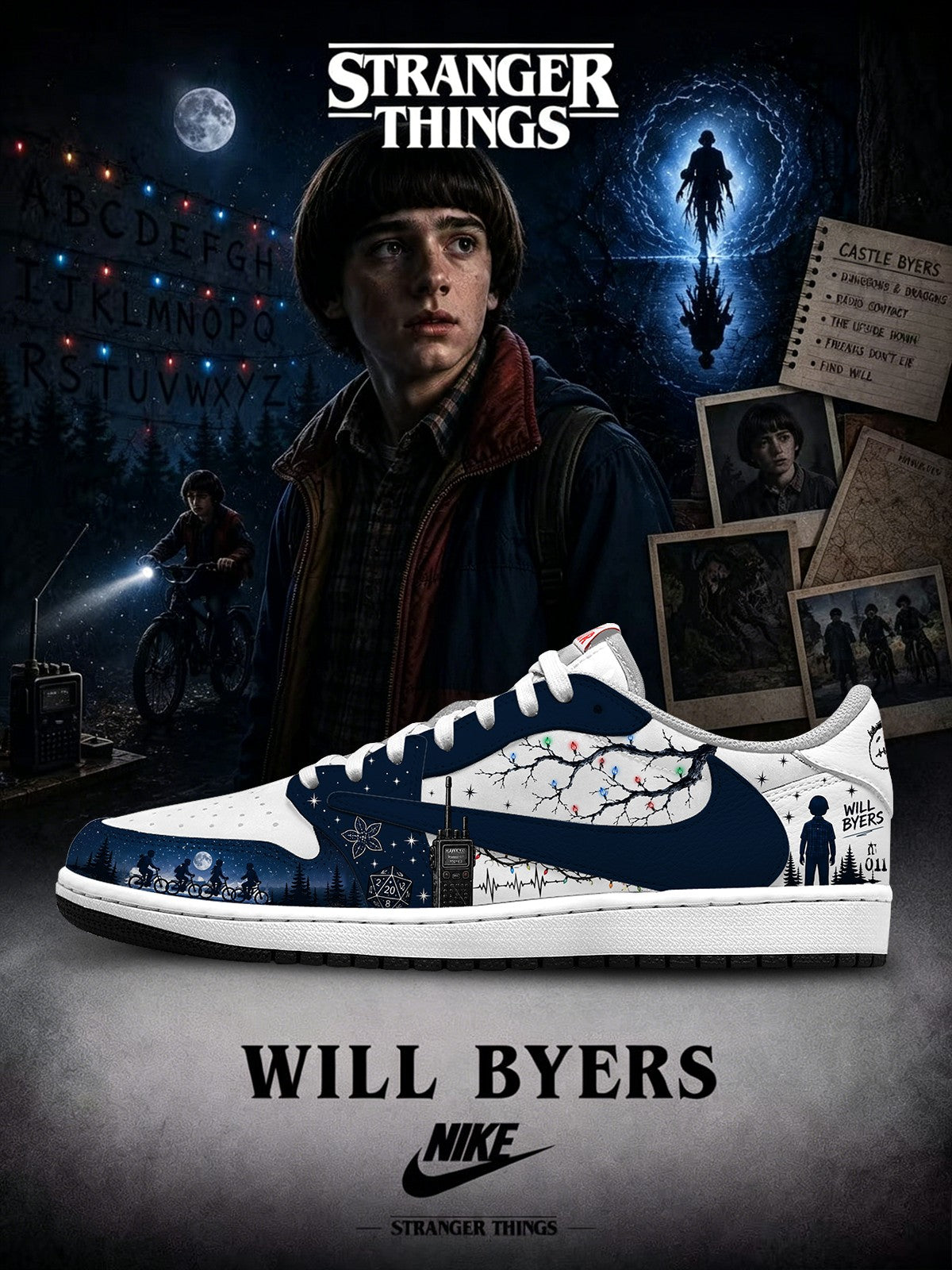 Will Byers V.2 Custom TS Low Sneakers