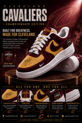 Special🏆 Cleveland Cavaliers🏆 Custom AF Sneakers