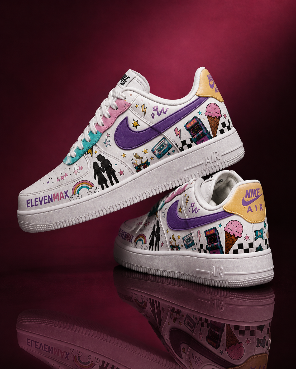 Eleven and Max V.1 Custom Air-Style Sneakers