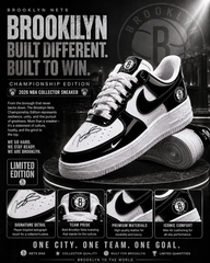 Special🏆 Brooklyn Nets🏆 Custom AF Sneakers