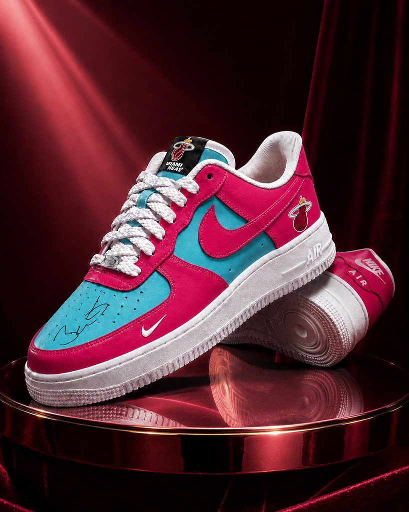 Special🏆 Miami Heat 2026 🏆 Custom AF Sneakers