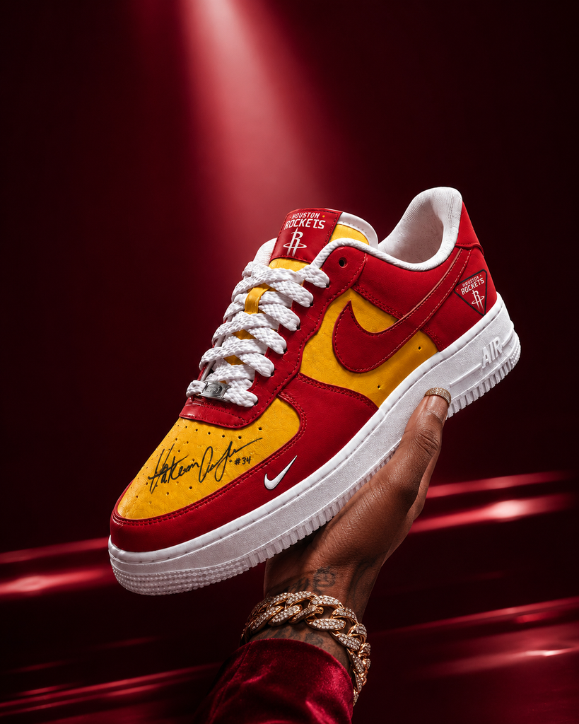 Special🏆 Houston Rockets 2026 🏆 Custom AF Sneakers