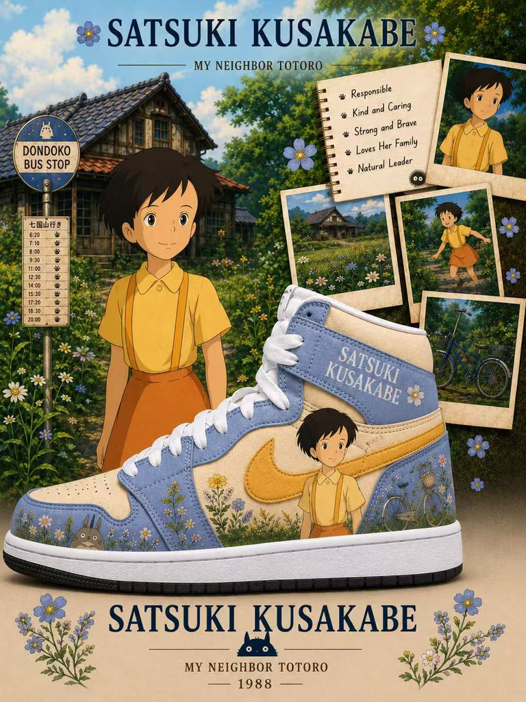 Satsuki Kusakabe V.1 Custom High-Top Sneakers