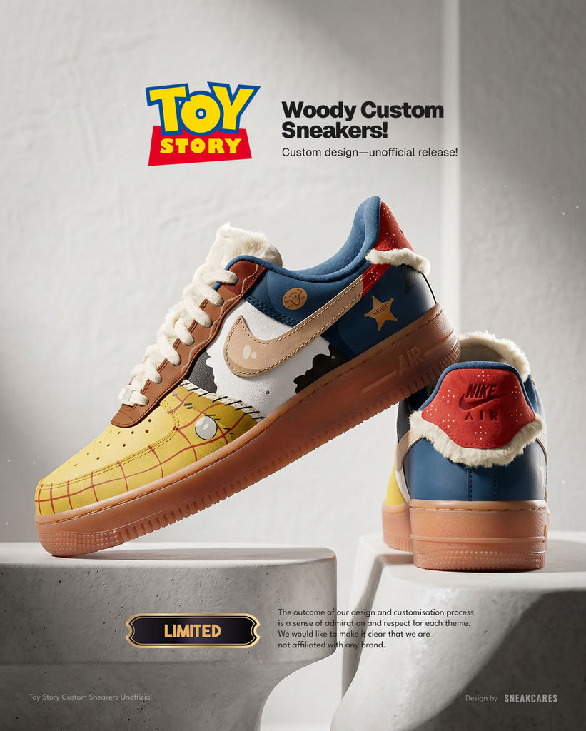 Custom Sneakers Toy Story Woody Limited Pairs Women Only