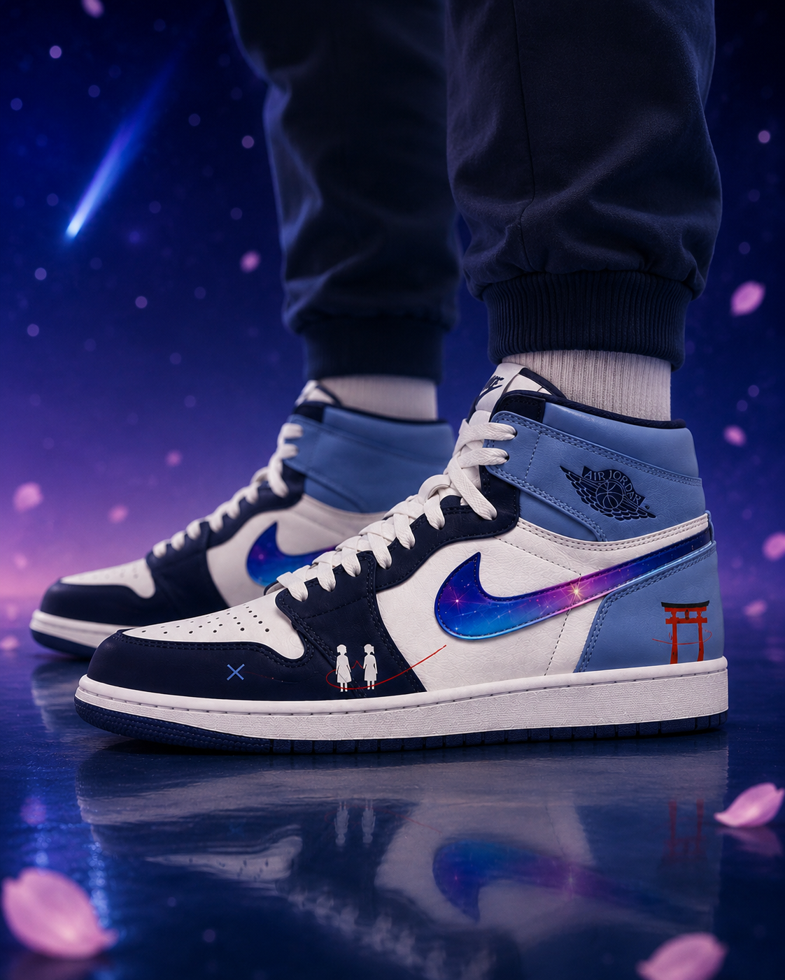 Taki Tachibana  V.2 Custom High-Top Sneakers
