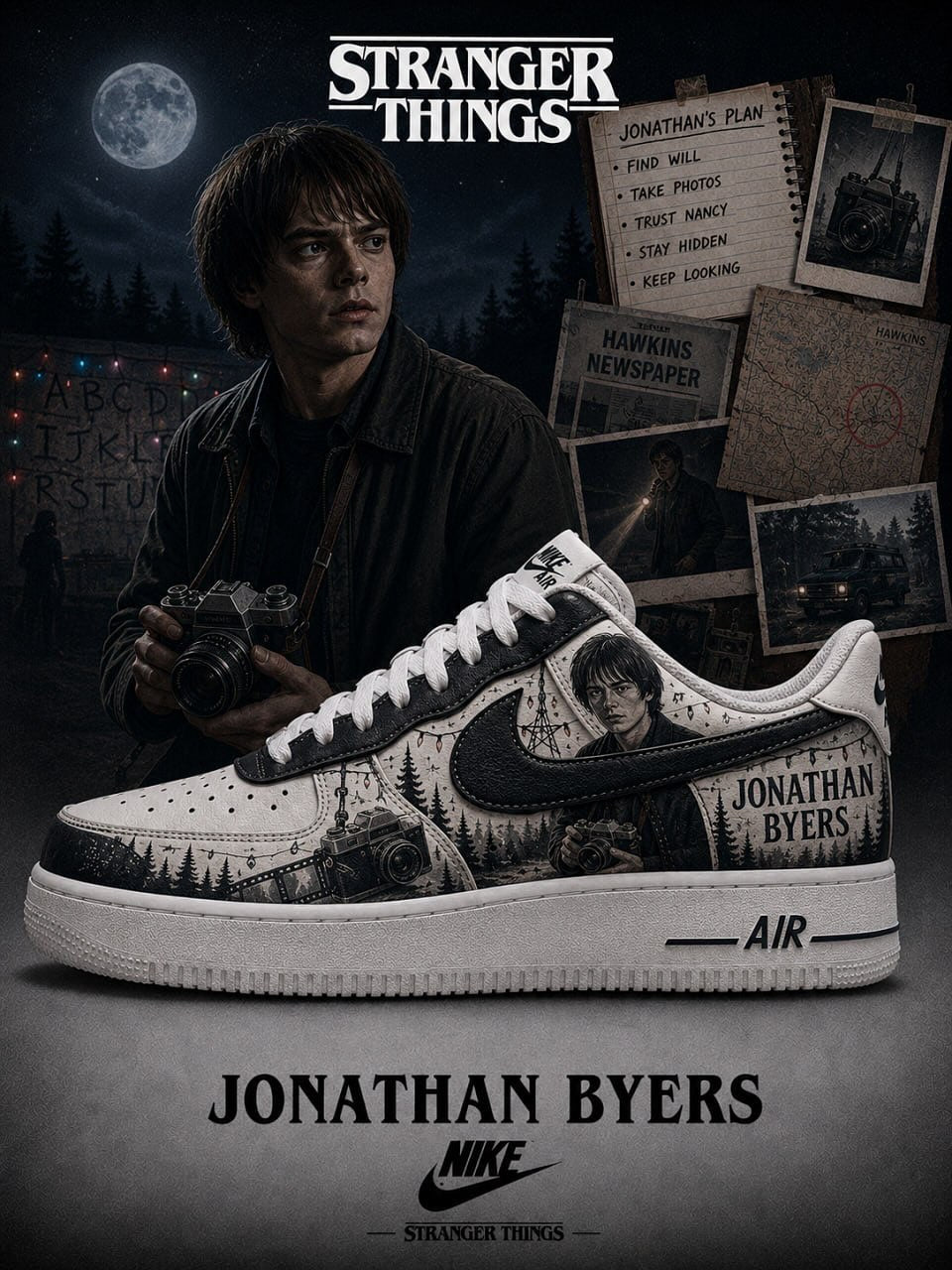 Jonathan Byers V.1 Custom Sneakers