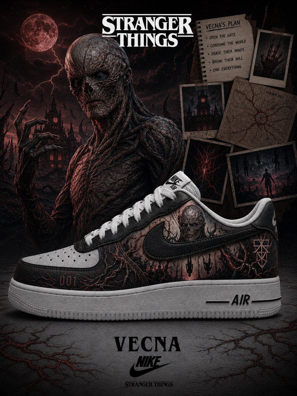 Vecna  V.1 Custom Sneakers