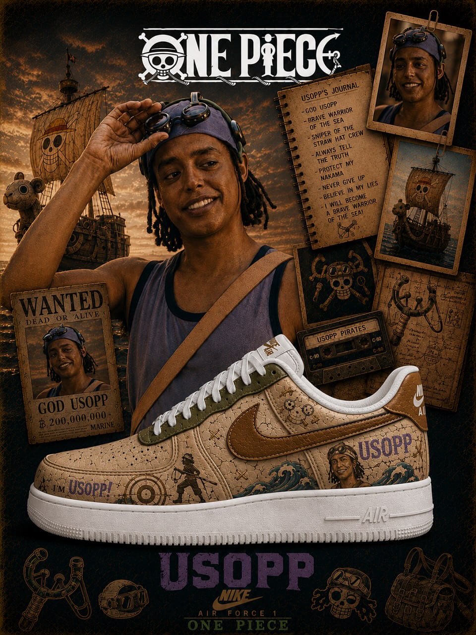 Usopp V.1 Custom Air-Style Sneakers