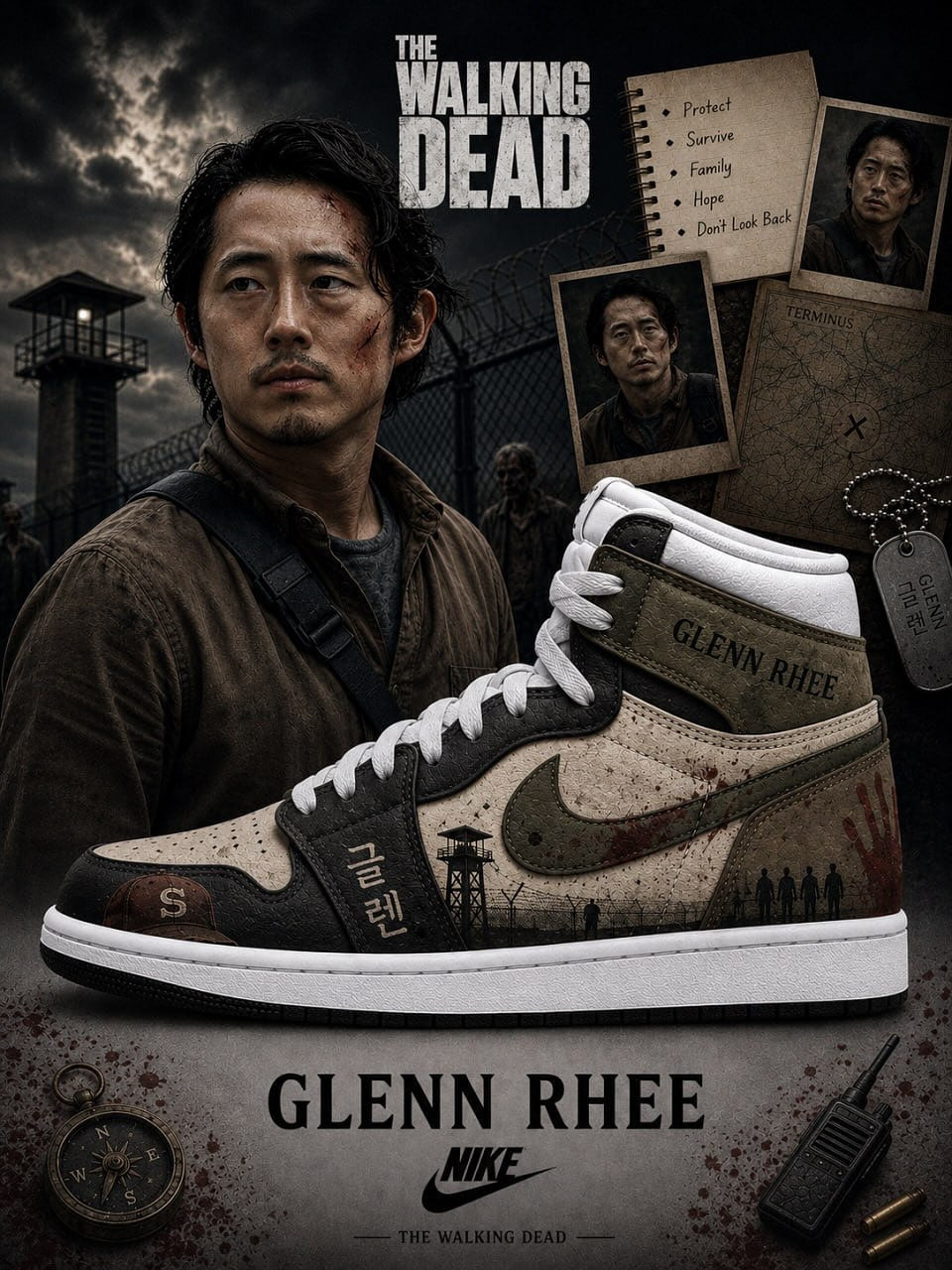 Glenn Rhee V.1 Custom High-Top Sneakers
