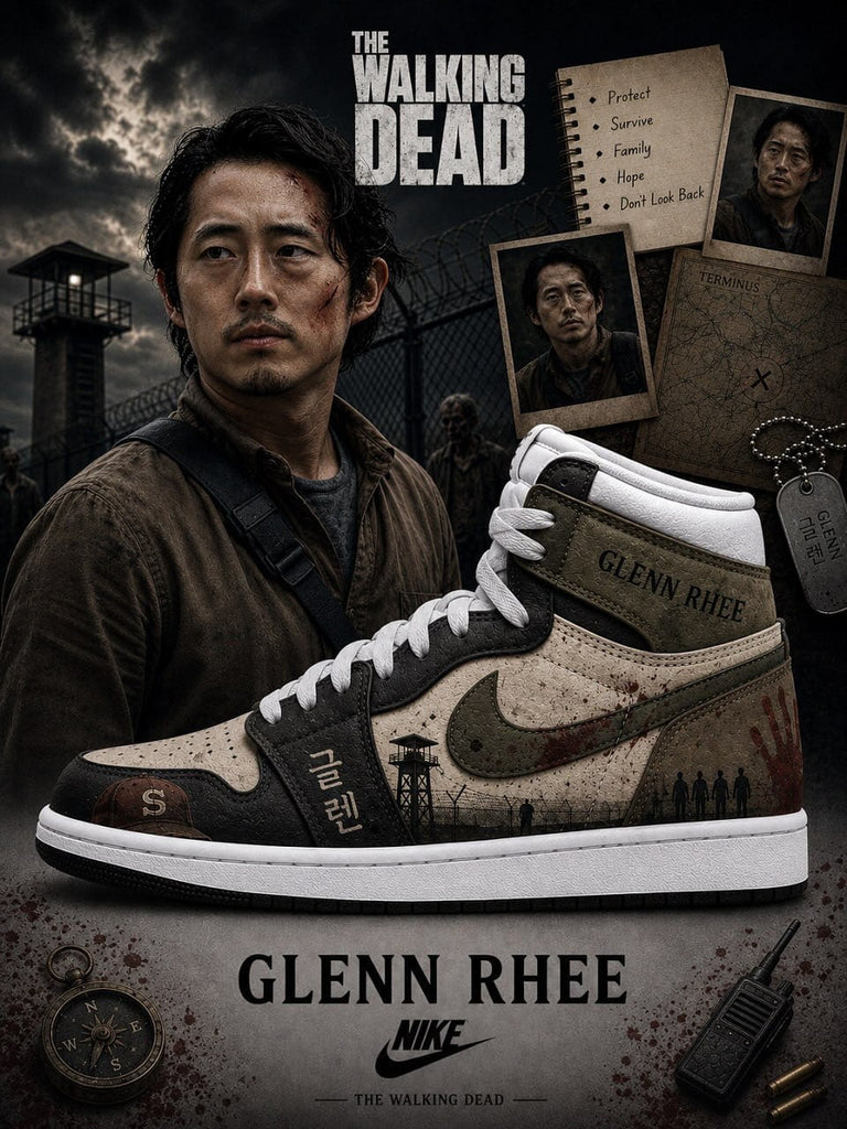 Glenn Rhee V.1 Custom High-Top Sneakers