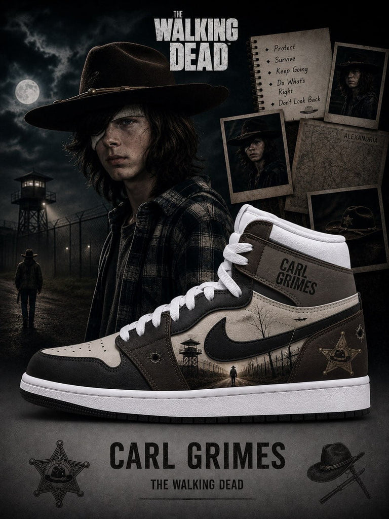Carl Grimes V.1 Custom High-Top Sneakers